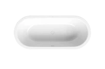Bette BetteStarlet Flair Oval bain 1780 x 780 mm - snow - avec pieds