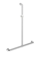 HEWI barre d.douche Ø32/32,A1=1250,W1= 965, chromé, blanc de sécurité