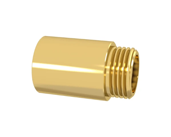 ProOne Brassline messing verlengstuk MF 1/2 x 100 mm (zak 5st) - prijs per stuk - enkel geschikt voor water
