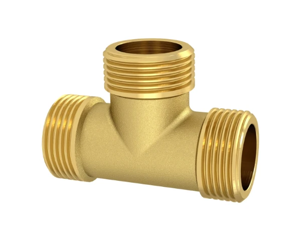 ProOne Brassline messing T-stuk MMM 3/4 x 3/4 x 3/4 (zak 10st) - prijs per stuk - enkel geschikt voor water