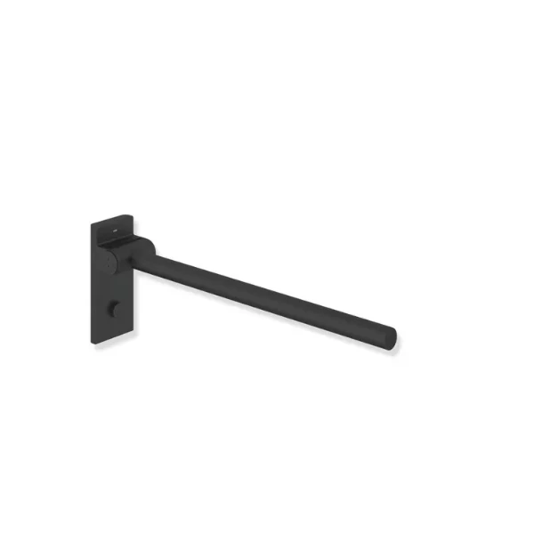 HEWI barre relevables,mono ,L=600mm, poudre, noir mat