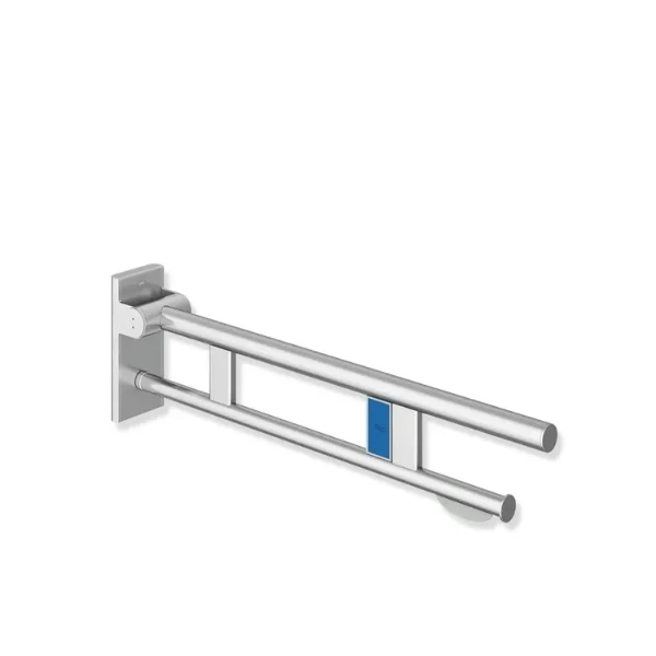 HEWI barre relev-duo ,distp-ga,L=700, chasse d'eau-radio,inox