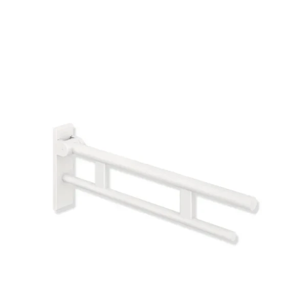 HEWI barre relevables,duo ,L=900mm,revêtu par poudre, blanc mat