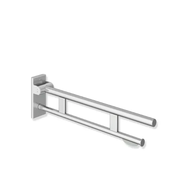 HEWI barre relev.mobile-duo ,L=900mm,av. dist.papier, inox