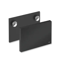 HEWI plaque de mont. av.cache ,siège mobile S900, noir mat/noir mat