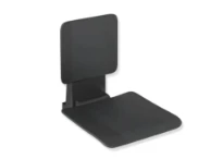 HEWI  siège suspendu, grand,revêtu par poudre, noir mat/noir mat