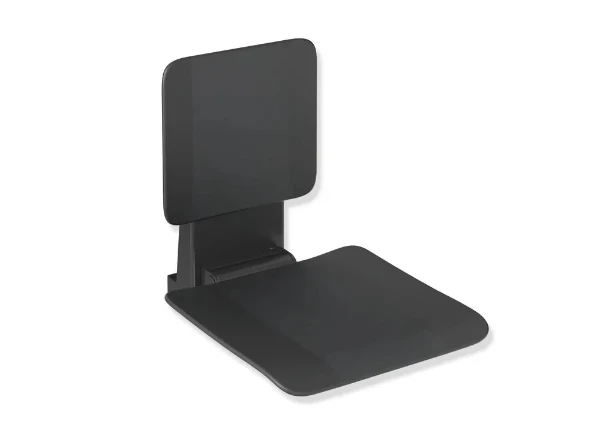 CV HEWI hangzitje, groot,gepoedercoat mat zwart/mat zwart