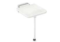 Hewi 900 siège rel.av.supp.planch. 350x415mm cons.murale CR, blanc de sécurité