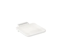 HEWI siège rel. mob. , petit,revêtu poudre, blanc mat/blanc mat