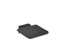 HEWI siège rel. mob. , petit,revêtu poudre, noir mat/noir mat