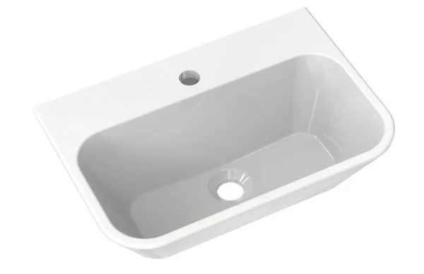 Hewi Kids lavabo 510 x 350 mm - blanc alpin - avec trou de robinet - sans trop-plein