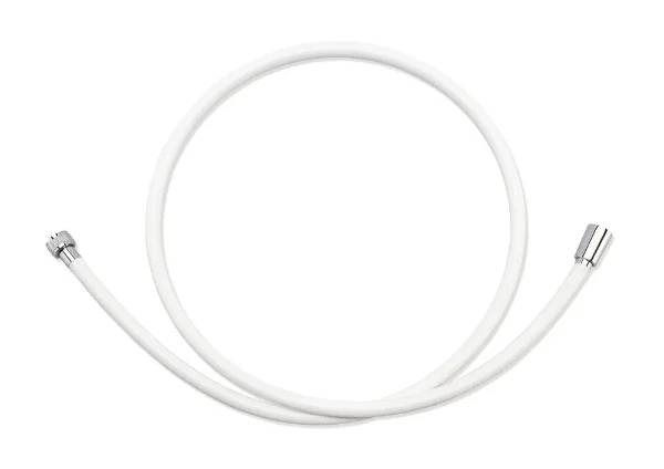 HEWI doucheslang L=2000mm,wit, cone chroom
