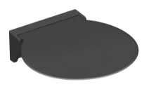 HEWI siège relevable R 380 ,console murale blanc, gris anthracite