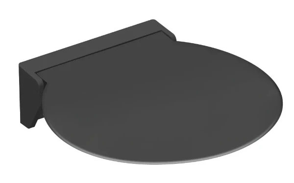 HEWI siège relevable R 380 ,console murale blanc, gris anthracite