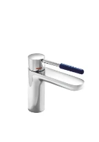 HEWI  mitigeur lav. monocomm.,rnd,chromé, poignée coloré, bleu acier