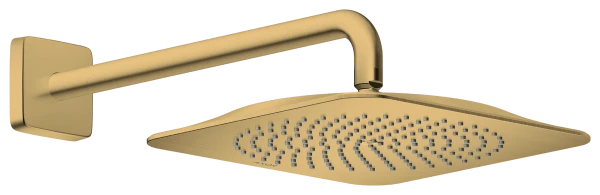 Axor Citterio C douche de tête 270 x 270 mm - 1 jet - avec bras de douche - Optique en or brossé