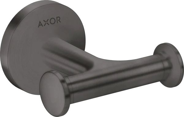 Axor Universal Circular dubbel haakje - Brushed Black Chrome