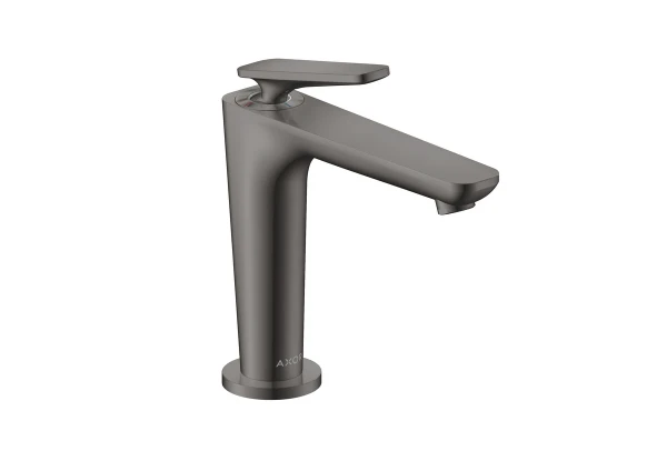 Axor Citterio C 125 mitigeur lavabo avec CoolStart - vidange non verrouillable - Cubic Cut - Chrome noir poli