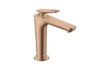 Axor Citterio C 125 mitigeur lavabo avec CoolStart - vidange non verrouillable - Cubic Cut - Or rouge poli