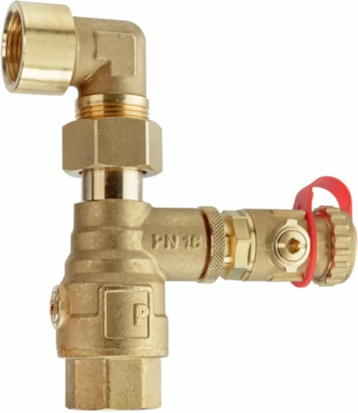 Pneumatex DLV 20A SET kapventiel met bocht FF 3/4 x 3/4