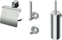 IDEAL STANDARD IOM PACK Crochet - Porte-rouleau avec couvercle - Porte-rouleau de rechange - Brosse de toilette