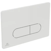 Ideal Standard Oleas M1 plaque de commande 2F commande mécanique avec Smartflush angles arrondis Blanc