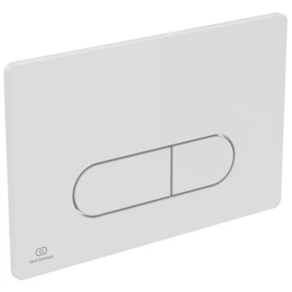 Ideal Standard Oleas M1 plaque de commande 2F commande mécanique avec Smartflush angles arrondis Blanc