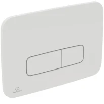 IDEAL STANDARD Oleas M3 plaque de commande 2F commande mechanique angles arrondis Blanc