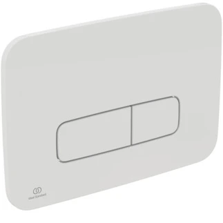 IDEAL STANDARD Oleas M3 plaque de commande 2F commande mechanique angles arrondis Blanc