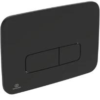 Ideal Standard Oleas M3 plaque de commande 2F commande mécanique angles arrondis Noir