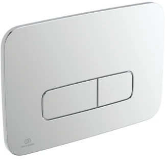 IDEAL STANDARD Oleas M3 plaque de commande 2F commande mechanique angles arrondis chromé
