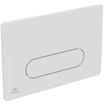 IDEAL STANDARD Oleas M4 plaque de commande 2F commande mechanique 1F angles arrondis Blanc