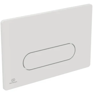 IDEAL STANDARD Oleas M4 plaque de commande 2F commande mechanique 1F angles arrondis Blanc
