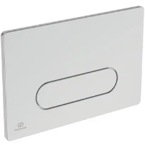 IDEAL STANDARD Oleas M4 plaque de commande 2F commande mechanique 1F angles arrondis chromé