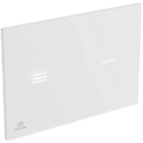 Ideal Standard Symfo NT1 plaque de commande en verre avec capteur Verre blanc
