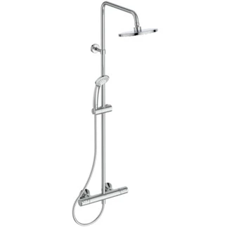 Ideal Standard Ceratherm T20 Douchesysteem met CeraTherm T20, IdealRain handdouche 80 mm met 3 functies, 8 l/min, hoofddouche 200 mm, 12 l/min en IdealFlex 1500 mm - chroom