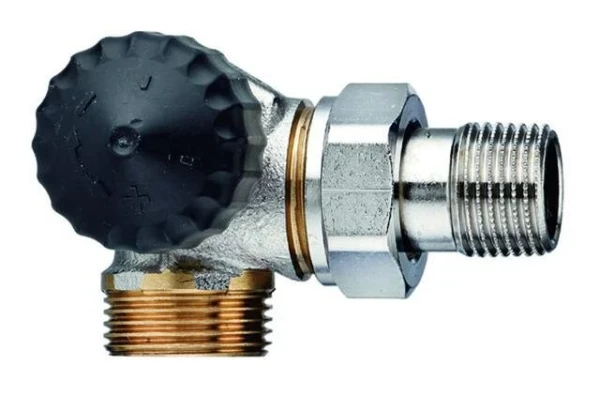 ROBINET DE RADIATEUR THERMOSTATIQUE HEIMEIER EUROCONUS 3/4 standard double equerre gauche dn15(1/2")