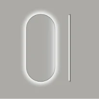 Inbani Strato Oval miroir ovale 1200 x 600 mm avec éclairage LED 3000K