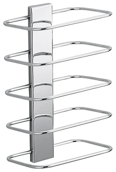 PORTE ESSUIE INDA HOTELLERIE chromé avec 5 supports