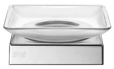 PORTE SAVON INDA MITO 11 - 11 o 4 ! CM chromé à poser coupelle en verre