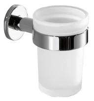 PORTE VERRE INDA TOUCH chromé verre satine