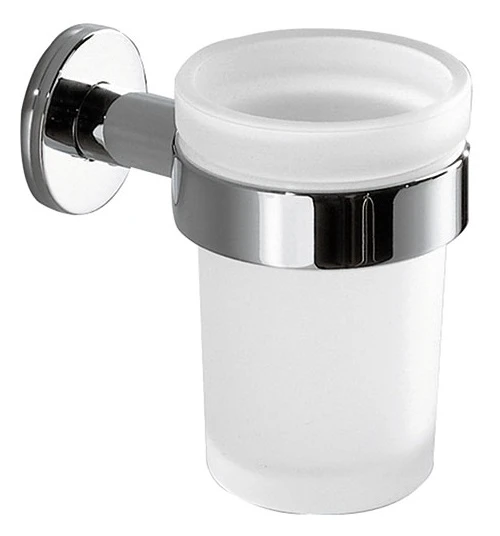 PORTE VERRE INDA TOUCH chromé verre satine