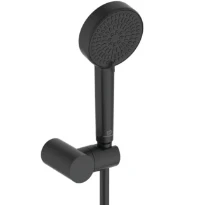 Ideal Standard IdealRain douchette 100 mm - 2 jet - avec support mural - flexible 1/2 x 1250 mm - noir mat