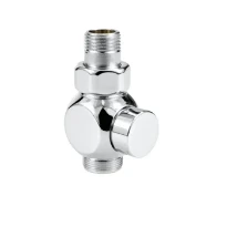 Jaga Deco vanne retour vent. droite 1/2 x M24 - chromé