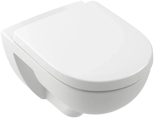 Villeroy & Boch O.novo hangtoilet PACK TwistFlush (Hangtoilet + zitting met softclose) zonder spoelrand - wit
