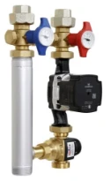 Watts Flowbox HKF25 module de mélange compact avec pompe Wilo Para SC 25/6 DN25 - avec robinet de mélange manuel