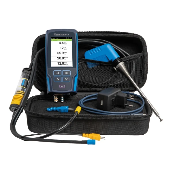 Euro-Index Ligne Bleu Bluelyzer C1 analyseur de gaz de combustion