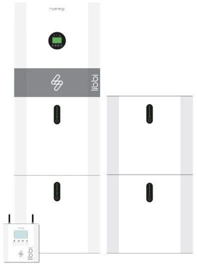 Myenergi Libbi batterie (4x5kWh), onduleur (5kW) et contrôleur