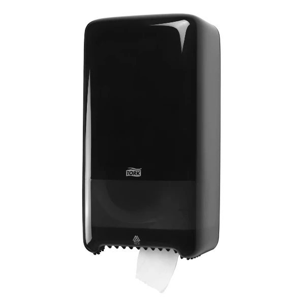 TOILETPAPIER VERDELER TORK T6 zwart kunststof twin mid size