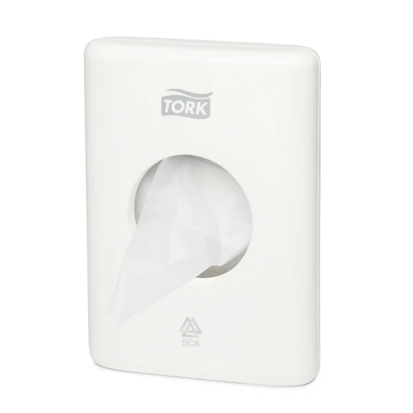 DISTRIBUTEUR SACHETS HYGIENIQUES TORK B5 blanc synthetique